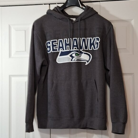 NFL Team Apparel Seattle Seahawks Grey Hoodie - Size M - Picture 1 of 10